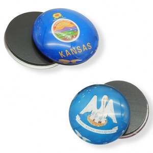 Aimants de réfrigérateur en verre cristal ronds de 30 mm, 40 mm, 50 mm, vente en gros à prix réduit, très demandés - Product Image 5