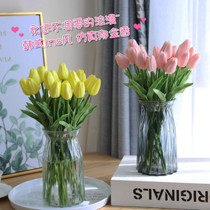 ดอกทิวลิปประดิษฐ์จากผ้าไหม ช่อดอกไม้สำหรับตกแต่งบ้านและงานแต่งงาน - Product Image 3