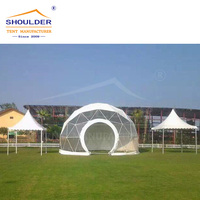Tente gonflable de dôme-double couche transparente serrée d'air pour des événements et des expositions extérieurs