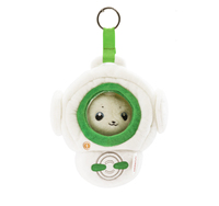 Authentique MINISO Digimon Tamers Astronaut Figurine de collection en peluche porte-clés mignon Anime Kawaii Breloque de sac Pendentif Cadeau de bureau