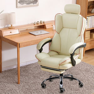 Chaise de jeu de course pour <span class=keywords><strong>PC</strong></span> de bureau ergonomique en cuir PU personnalisée à prix réduit, chaise de jeu moderne pivotante inclinable pour ordinateur, chaise de jeu bon marché - Product Image 4
