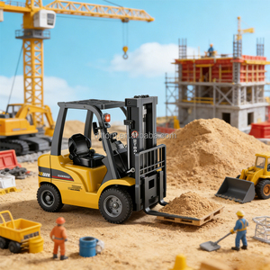 <span class=keywords><strong>Huina</strong></span> <span class=keywords><strong>1577</strong></span> 1:14 2.4G 14CH 2-en-1 Véhicule d'ingénierie RC semi-métallique Chariot élévateur et grue avec lumières - Product Image 4