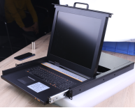 19 inci 8 Port KVM Switch Keyboard Video Mouse Server PS/2 VGA USB Multi Channel TFT 300nits Stok Tersedia