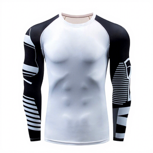 In Stock Wholesale Gym Fitness Men Rash Guard Professional Sublimation Printed Men Rash Guard - Product Image 6