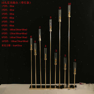 Décoration de table de mariage, candélabre, porte-bougie, bougeoir décoratif en <span class=keywords><strong>métal</strong></span> et acrylique - Product Image 4