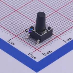 TS-1002S-09526C Tactile Switch SMD-4P,6x6mm Switch Single Pole Single Throw Round Button Vertical Mount 6mm - Product Image 1