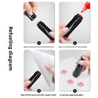 Prix usine – Nouveau tampon en plastique style rouge à lèvres pour signature, DIY, petit tampon personnalisé en plastique
