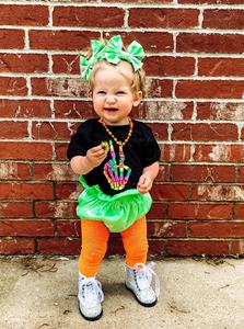 Pantaloncini in Tessuto Lucido Multicolore per Bambine, Personalizzabili, per Neonati - Product Image 6