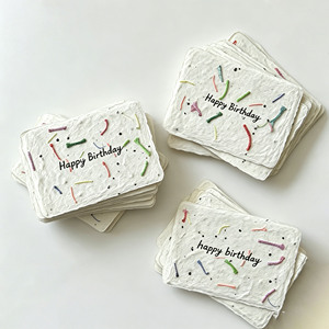 Cartes en papier semable de graines pour le 1er <span class=keywords><strong>anniversaire</strong></span> de bébé et les anniversaires d'adultes, invitations créatives - Product Image 2
