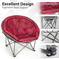 Chaise lune pliante moderne et légère avec appui-tête rembourré, confortable, pour camping, avec cadre en acier, imperméable, pour extérieur