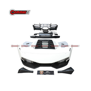 ชุดแต่งตัวถังคาร์บอนไฟเบอร์ครึ่งคันสไตล์ LP670 SV สำหรับ Lamborghini Murcielago รุ่น LP640 ประกอบด้วยกันชนหน้า บังโคลน ปลายท่อไอเสีย ฝากระโปรงท้าย - Product Image 2