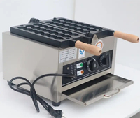 Nouvelle machine à gaufres Taiyaki électrique commerciale, antiadhésive, pour boules de snacks, facile à utiliser, tension 220V