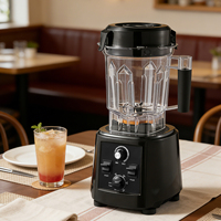 Mixeur Électrique Commercial Robuste 757B Haute Vitesse, Capacité 2,5L, 6 Lames, 5+ Vitesses, Moteur en Cuivre Pur, Silencieux, Usage Domestique