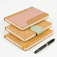 Kit cadeau de bureau durable, ensemble stylo et agenda en bois, couverture en cuir PU