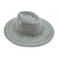 Chapeaux Panama tissés compressibles pour hommes Chapeau Panama Fedora en polyester de haute qualité