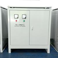 Transformateur d'isolement triphasé sec 150 kVA, transformateur élévateur/abaisseur haute puissance, alimentation industrielle CE