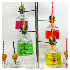 Copa de Cóctel en Forma de Árbol de Acero Inoxidable con Botella de <span class=keywords><strong>Tequila</strong></span> de Plástico, Accesorios para Bebidas de Bar - Product Image 6