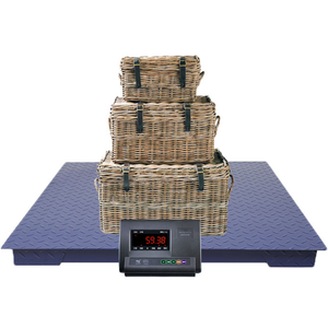 Báscula de plataforma industrial Veidt de 1x1m y 2000kg con rampa, caja de madera, celda de carga Jiangsu SQB TCS-D 2000Kg Industrial W - Product Image 3