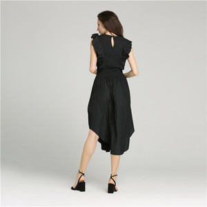 2020 Primavera Verano Popular negro mujer vestido tela de memoria cóctel vestido largo casual vestido para las mujeres - Product Image 3