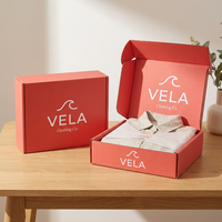Boîtes d'expédition personnalisées haut de gamme en papier traité UV pour vêtements, chaussettes et chaussures