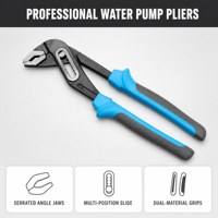 Pince multiposition robuste en acier au carbone pour pompe à eau avec double poignée antidérapante