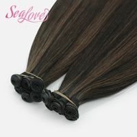 Extensiones de Cabello Remy de Lujo Genius Weft, 100% Cabello Humano de Alta Calidad, Cabello Liso sin Costuras