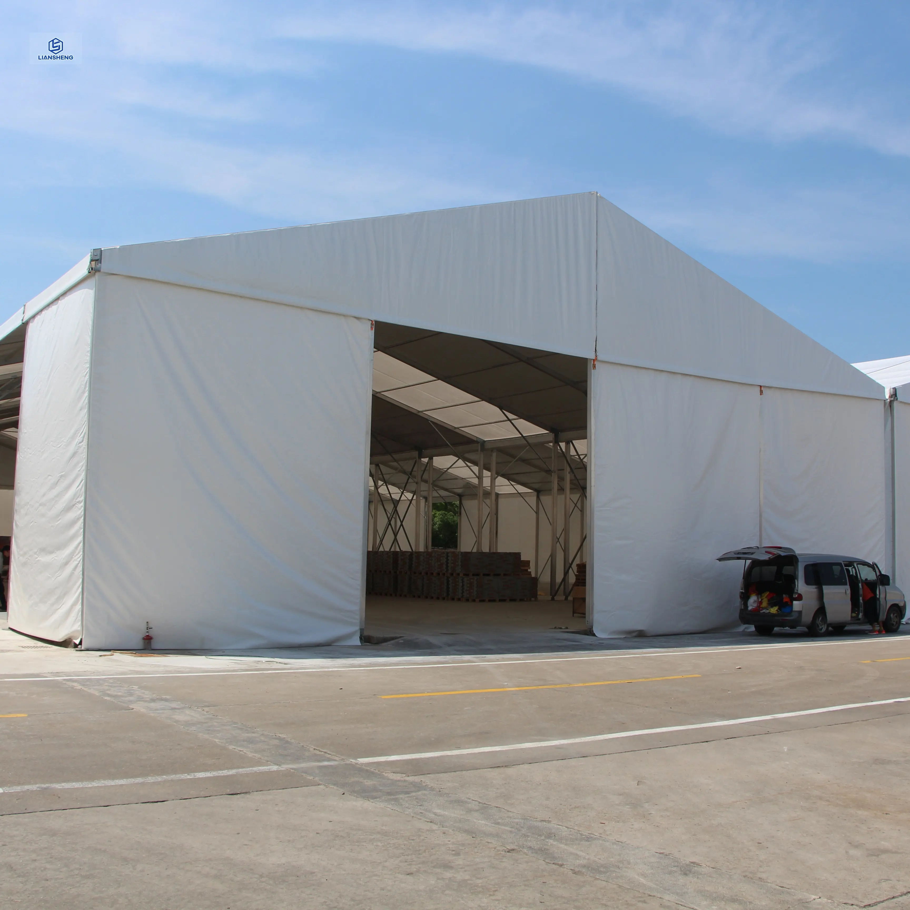 Factory Wholesale Price Industrial Storage Tent Warehouse ABS Wall PVC Canopy Tent Waterproof Windproof