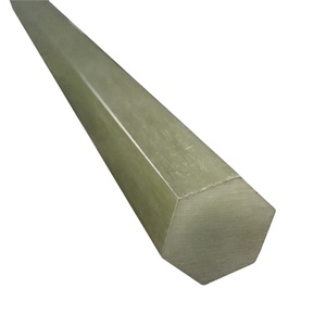 No Corrosion Insulation High Strength SGS ISO9001 Certified Smooth Surface Square Fiberglass Hexagon Rod - Product Image 1