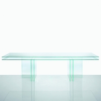 Cubierta de Mesa Redonda Moderna de Vidrio Templado de Alta Calidad