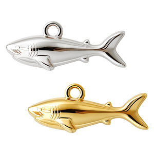 Pendentif en acier inoxydable plaqué or 18 carats en forme d'animal 3D pour la création de colliers, bracelets et boucles d'oreilles DIY - Product Image 4