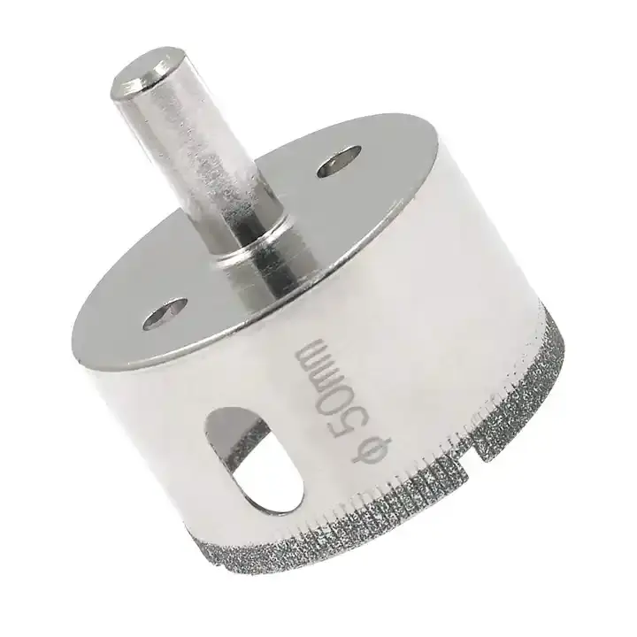 Brocas de núcleo de sierra de agujero de vidrio de 50mm Kit de sierra de agujero de perforación de diamante para herramientas eléctricas