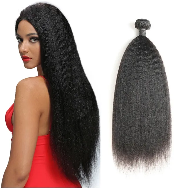 Good quality Silky kinky straight Remy Hair weave, Wholesale Virgin Brazilian Human Cuticle Aligned Hair extension bundles