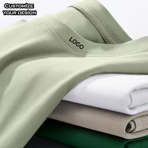 T-shirts en coton personnalisés 220 g/m² pour hommes, coupe ample, col rond, imprimés à l'écran, motif uni, t-shirts à col rond pour garçons - Product Image 3