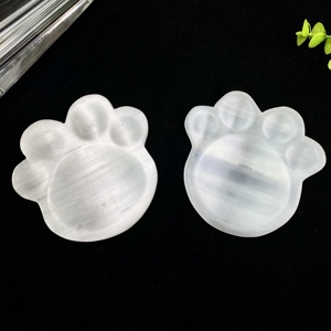 Vente en gros de bols en sélénite de haute qualité, bols en forme de patte de <span class=keywords><strong>chat</strong></span> mignons, pour une décoration intérieure et des cadeaux élégants - Product Image 4