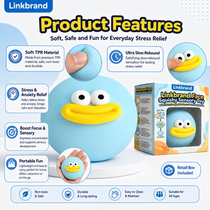Custom Cute Face Squishy Squeeze Toy Soft Slow Rising Sensory Ball KL Brand for Wholesale Buyers From China Factory OEM/ODM 14+ - Product Image 6
