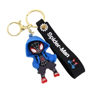 Llavero de Spider-Man de Marvel <span class=keywords><strong>Avengers</strong></span>, Venta Caliente, Anime, Venta al por Mayor Transfronteriza, Colgante de PVC y Hierro para Mochila, Hecho de Goma - Product Image 5