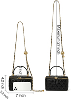 Sac à bandoulière matelassé pour femme, sac à main de créateur avec fermeture à torsion et chaîne, logo personnalisé OEM, vente en gros