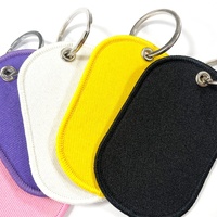 Maßgefertigtes Hochwertiges Besticktes Kinder-Namensschild Gewebter Schlüsselanhänger Dekoration Schlüsselringe Anime Jet Tag Stickerei Schlüsselkette für Taschen
