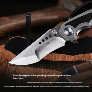 Couteau pliant d'extérieur <span class=keywords><strong>ELMAX</strong></span> en alliage de titane, lame de survie en milieu sauvage, camping, auto-défense portable XD051 - Product Image 4