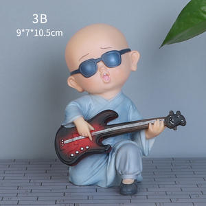 Nouveaux articles créatifs pour la maison, adorables figurines de moine Shaolin Kung Fu, décorations intérieures de voiture. - Product Image 1