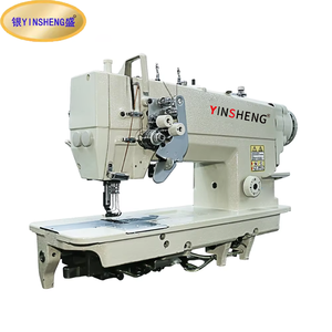 New YS-845D Industrial Mechanical Direct Drive High Speed Twin Needle Lockstitch Sewing Machine <b>Iron</b> Flat-Bed Configuration - Product Image 1