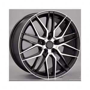 Rueda de aluminio forjado con llanta negra 6x139,7 para <span class=keywords><strong>Ferrari</strong></span> 488 para Porsche 992,2 Carrera 5x112 5x127 5x120 Rims19 100mm PCD 20mm ET - Product Image 4