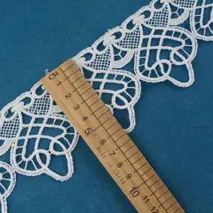 High Quality Embroidery Lace Polyester Lace Trim For Garment Accessories Decoration Guipure Lace