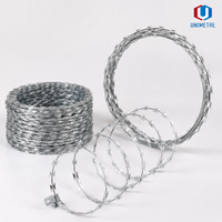 Fil barbelé en spirale simple ou double, 30-110 cm, diamètre de bobine personnalisé, clôture de protection pour vergers