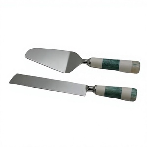 Resin Handle Dessert <b>Cake</b> <b>Server</b> Set Wedding Decorating High Tea Gold Silver <b>Cake</b> Serving Tool 18/8 Stainless Steel <b>Cake</b> <b>Server</b> - Product Image 1