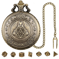Rpg Accessoires 7PCS Jeu de dés miniatures polyédriques en métal pour D et Dragon Game Party Favors