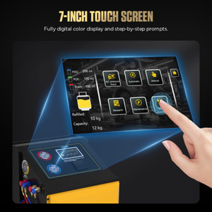 เครื่องกู้คืนน้ำยาแอร์รถยนต์รุ่น AUTOOL LM708 พร้อมฐานข้อมูลรถยนต์ครบวงจร - Product Image 6