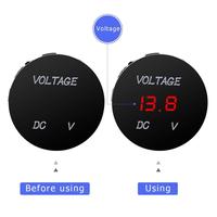 Pengukur voltase Digital 12 v-24 V, Voltmeter sepeda motor mobil