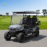 Golfwagen mit 6 Sitzen, Elektrisch, USB-Anschlüssen, LED-Beleuchtung, Großer Kapazität für Resorts und Vergnügungsparks