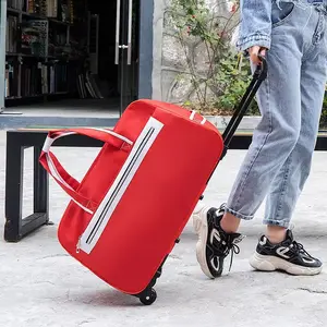 Borsa da viaggio con asta di traino borsa da viaggio di grande capacità bagaglio portatile di grandi dimensioni per bagagli all'ingrosso di alta qualità